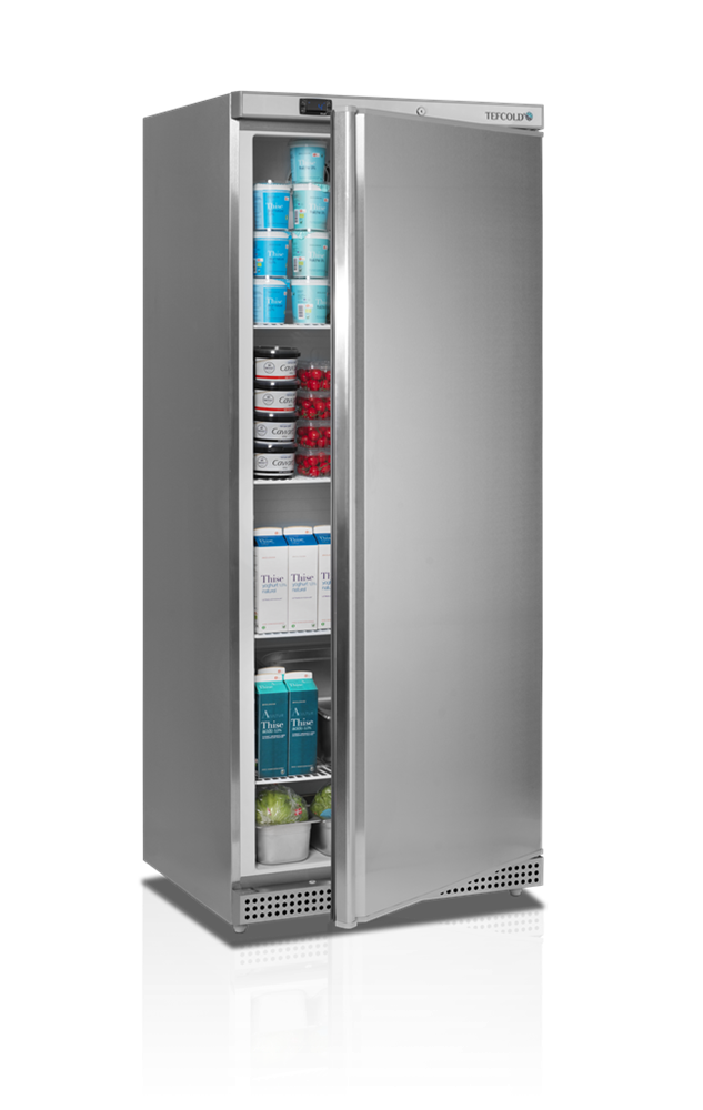 Chladicí skříň plné dveře, nerez opláštění TEFCOLD UR 600 SS