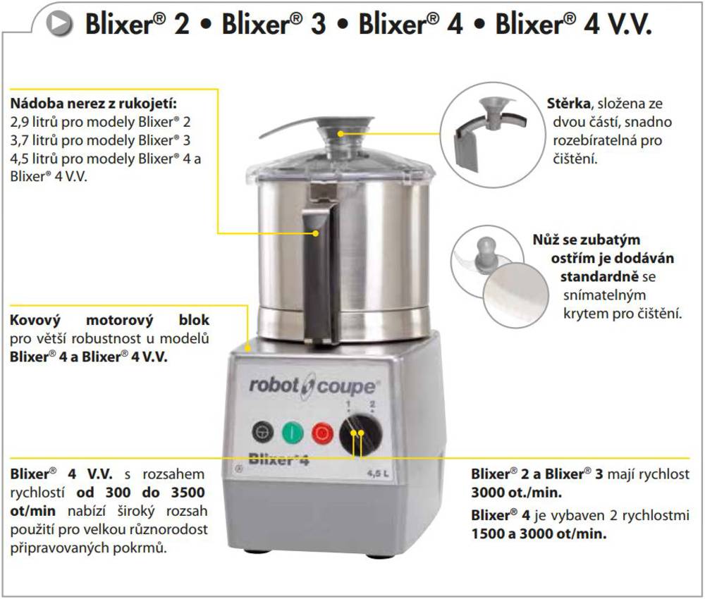 Blixer stolní 2 Robot Coupe